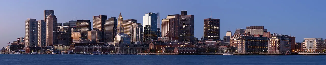Boston skyline from East Boston November 2016 panorama 1 in Boston, Massachusetts